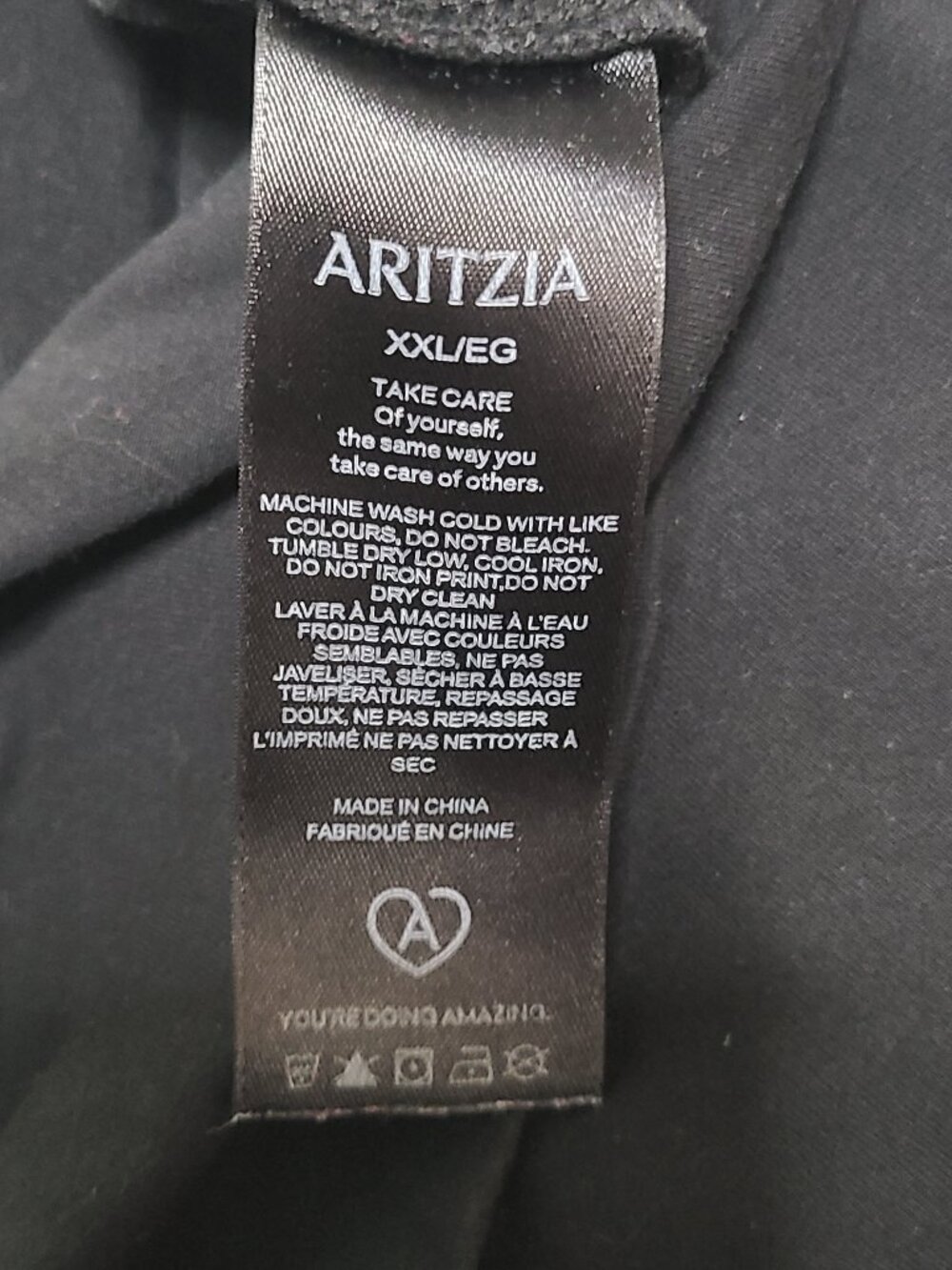 Aritzia Special Edition Heroes at Heart High Rise Leggings Black - Size XXL - Picture 6 of 9